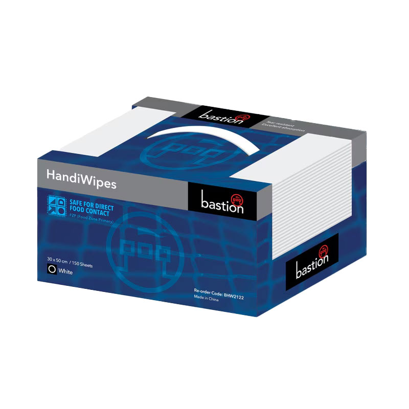 Bastion Handi Wipes Dispenser Box Low Lint White - 30x50cm 150 Sheets