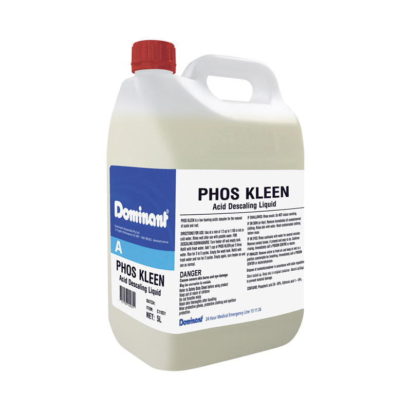 Dominant Phos Kleen Machine Dishwasher Descaler 5L