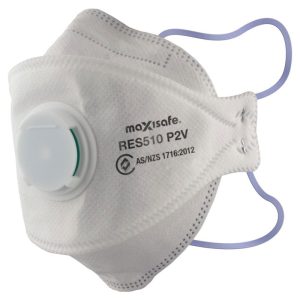 P2V Maxisafe Disposable 3 Panel Flat Fold Valved Respirator