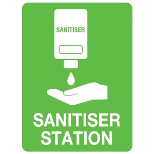 300x225mm - Poly - Sanitiser Station Sign