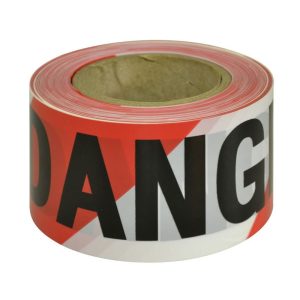 Barrier Tape 'Danger' Red/White 75mmx100m