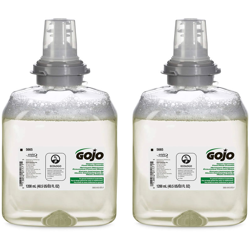 GOJO TFX Mild Foam Hand Wash Fragrance Free 1.2L Refill CTN/2