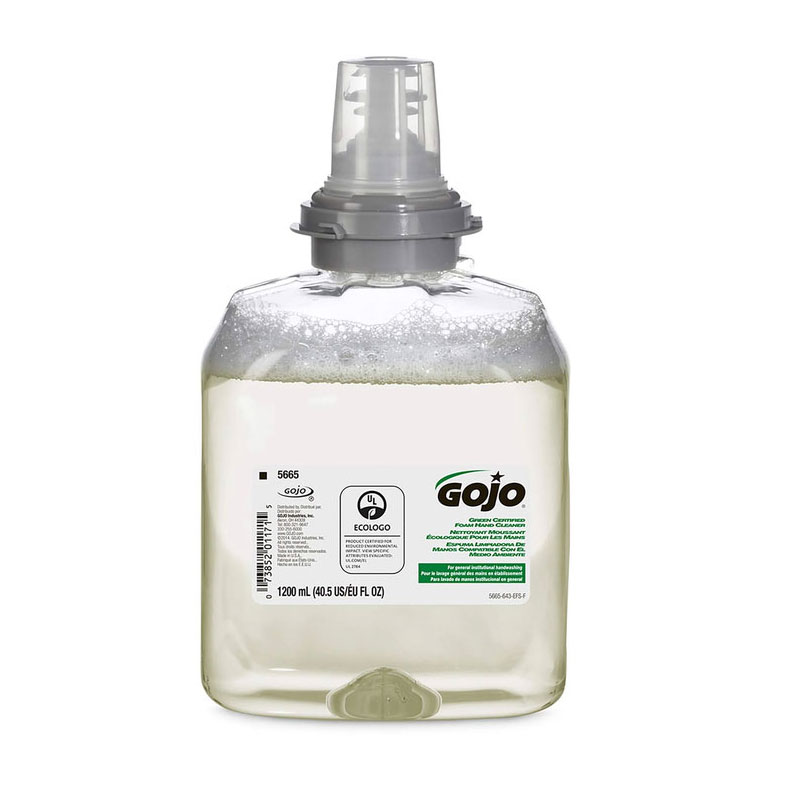 GOJO TFX Mild Foam Hand Wash Fragrance Free 1.2L Refill CTN/2