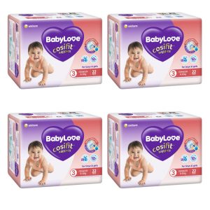 BabyLove Handy Pack Crawler Nappies - Size 3 (6-11Kg) 88