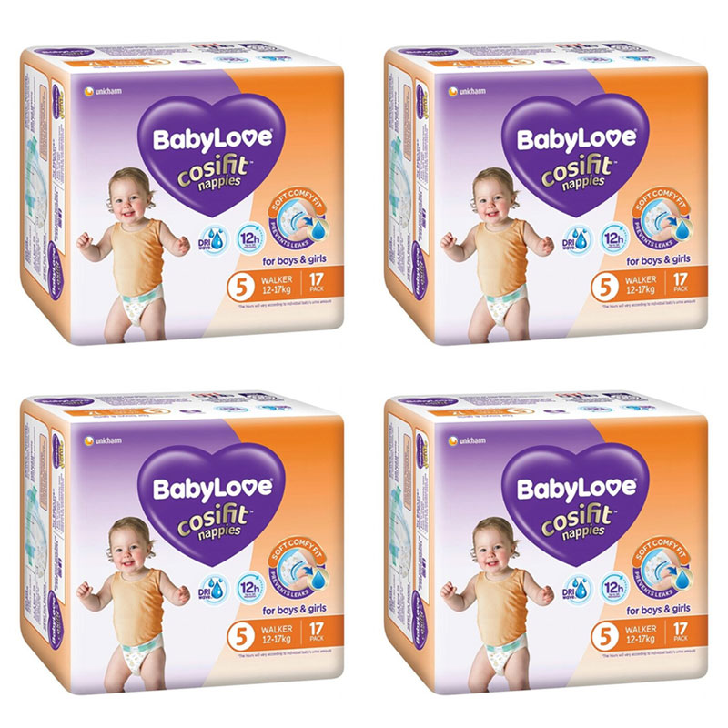 BabyLove Handy Pack Walker Nappies - Size 5 (12-17kg) 68