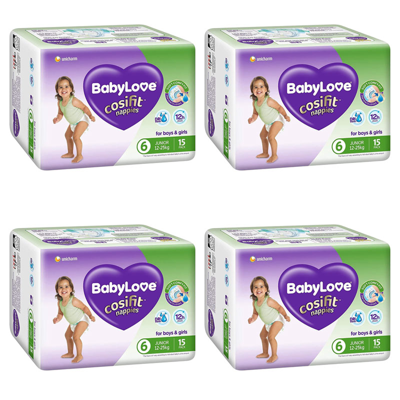 BabyLove Handy Pack Junior Nappies - Size 6 (15-25kg) 60