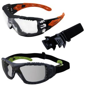 Evolve Safety Glasses With Foam Gasket and Strap
