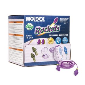 Moldex Rocket Earplugs Corded Reusable Class 4 24dB
