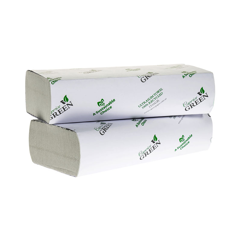 Caprice Green Interleaved Ultraslim Hand Towel 150 Sheets