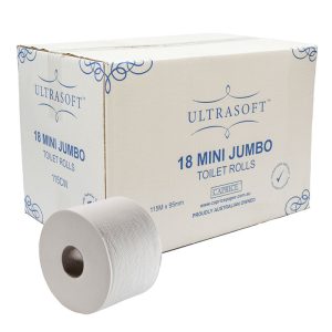Ultrasoft Mini Jumbo Toilet Rolls 2Ply 115m