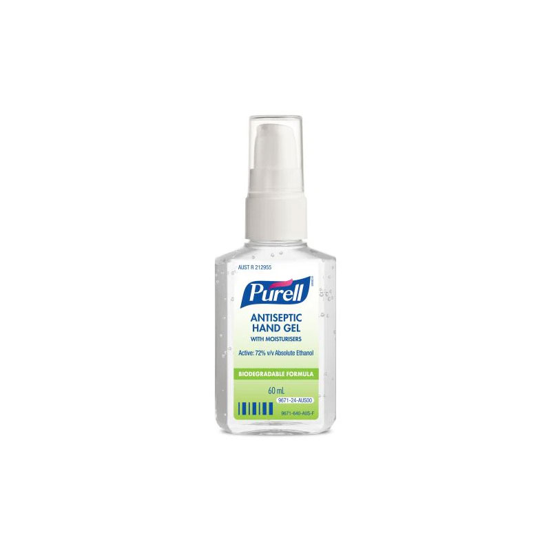 PURELL Antiseptic Hand Gel 60ml Portable Pump Bottle