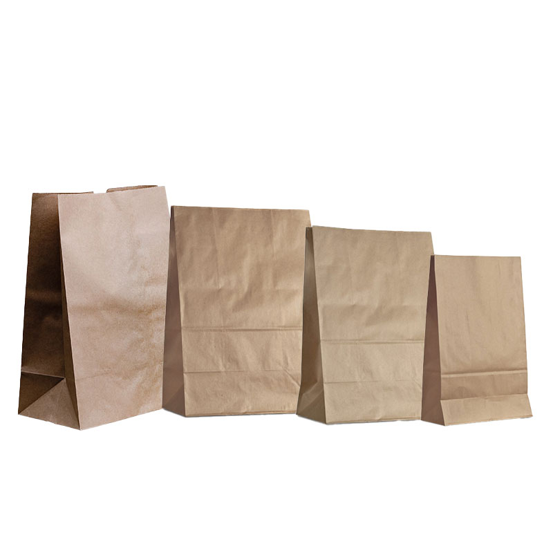 SOS Block Bottom Brown Paper Bags