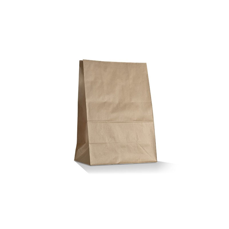 SOS Block Bottom Brown Paper Bags