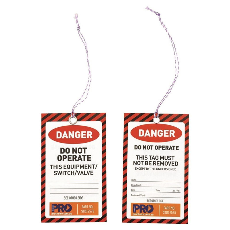 Safety Tag - Red Danger- Do Not Operate 125 x 75mm STD12575