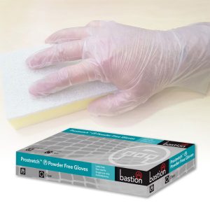 Bastion Prostretch Clear Powder Free Gloves - XL CTN/2000