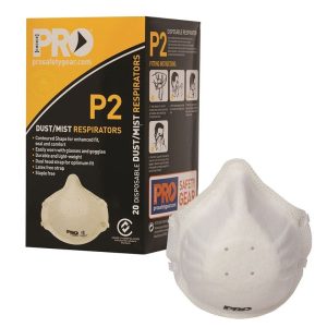 P2 Disposable Moulded Respirator - Unvalved PCK/20
