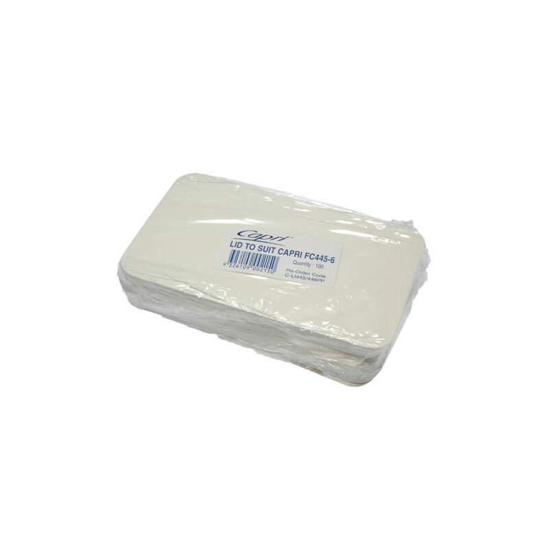 Lid Sleeved Poly Lined To Suit C-FC445/446 White CTN/500