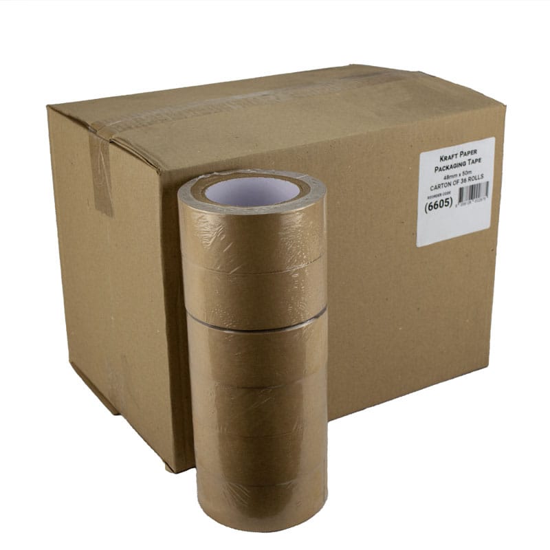ECO-Friendly Ubis 4800 Kraft Packaging Tape 48mm x 50m CTN/36