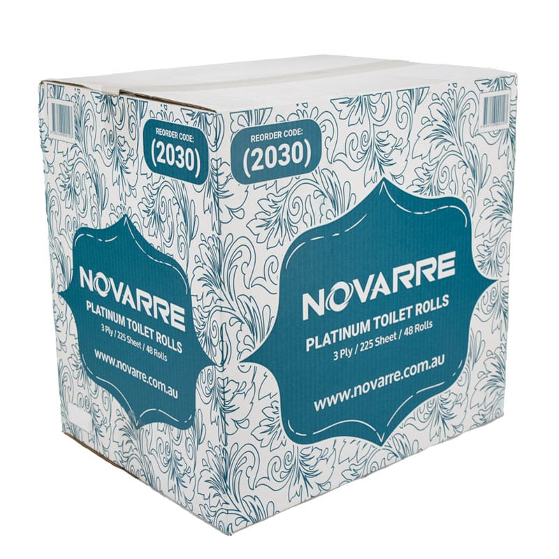 Novarre Platinum Quilted Toilet Rolls 3Ply 48 x 225 Sheets (2030)