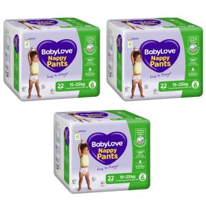 BabyLove Bulk Pack Nappy Pants Junior - Size 6 (15-25kg) 66