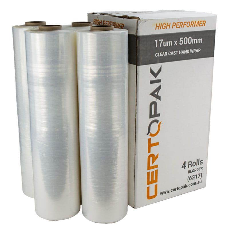 Certopak High Performer Cast Hand Pallet Wrap Clear 17um CTN/4 (6317)