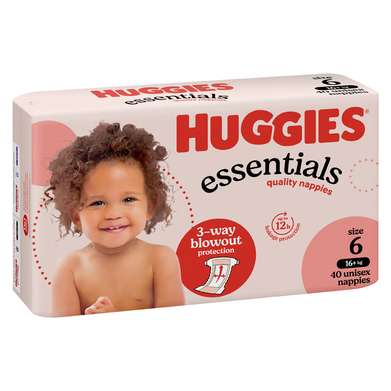 Huggies Essentials Junior Nappies Size 6 (40x4) 160