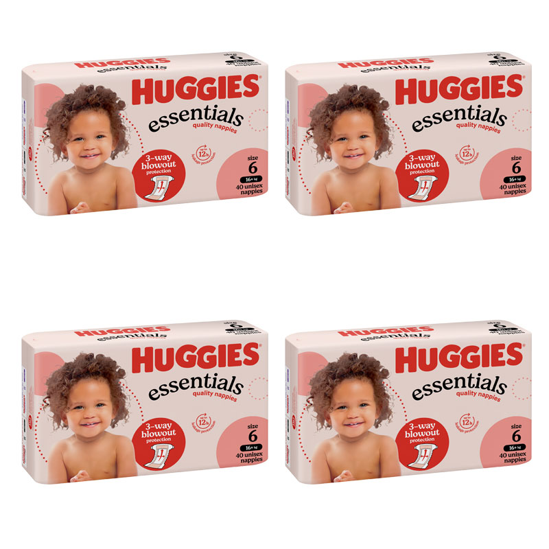 Huggies Essentials Junior Nappies Size 6 (40x4) 160