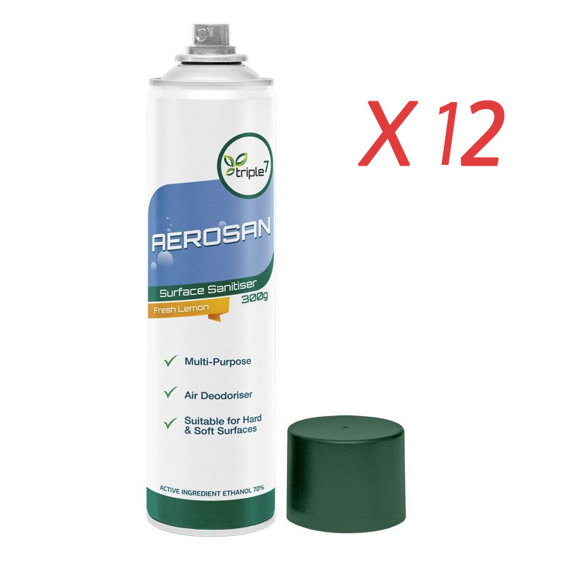 Aerosan Sanitiser Surface Spray with 70% Ethanol - 300g
