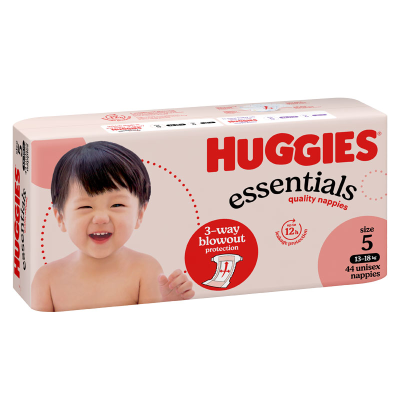 Huggies Essentials Walker Nappies Size 5 (44x4) 176