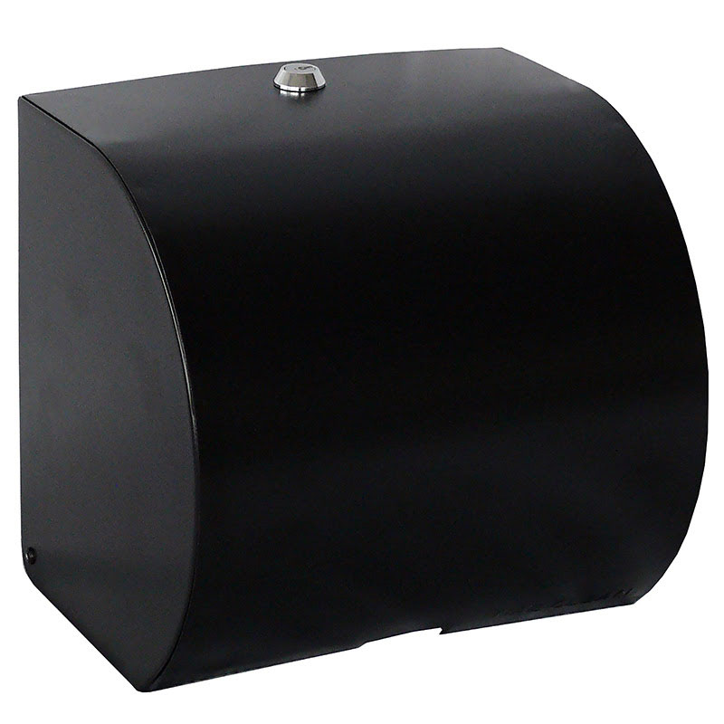 Black Metal Hand Roll Towel Dispenser