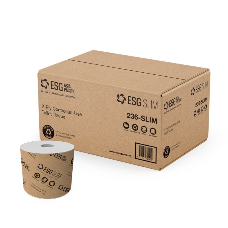 Slim Controlled Use 2Ply Toilet Tissue 800 sheets