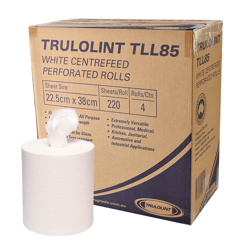 Trulolint Wipers on Centrefeed Roll 220 sheets 22.5x38cm CTN