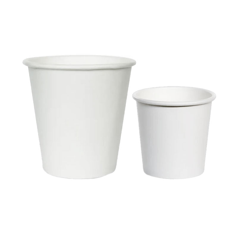 Compostable Single Wall White Paper Cups