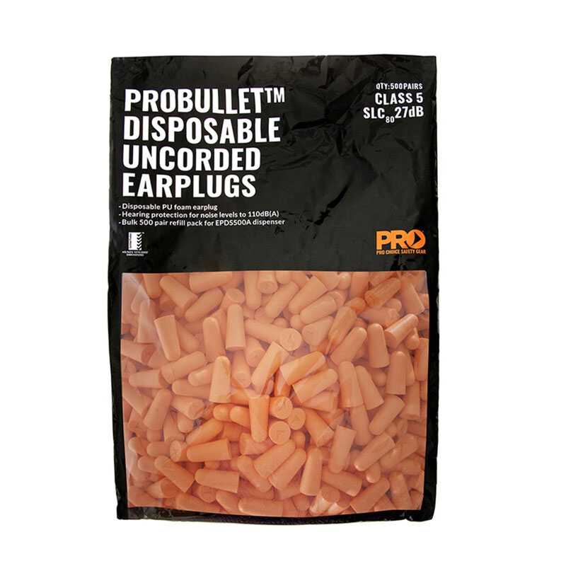 Probullet Refill Bag Uncorded Earplugs Class 5 27dB (500 Pairs)