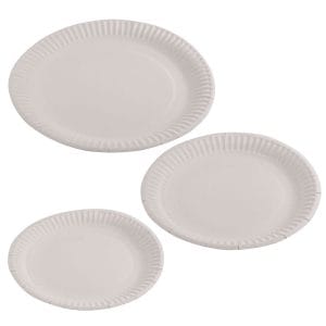 Uncoated Paper Plates CTN/500