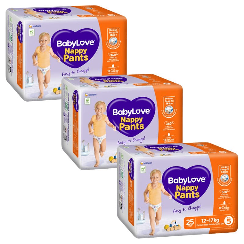 BabyLove Nappy Pants Walker - Size 5 (25x3) 75