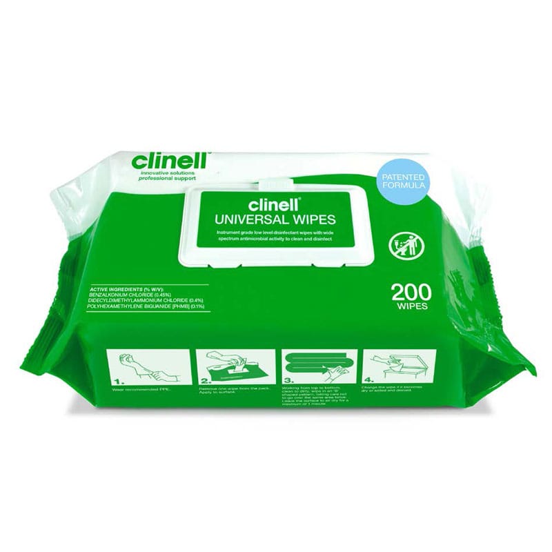 Clinell Universal Wipes - Soft Pack (200)