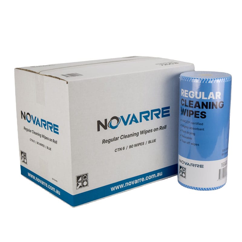 Novarre Regular Cleaning Wipes on Roll Blue (7200.B)