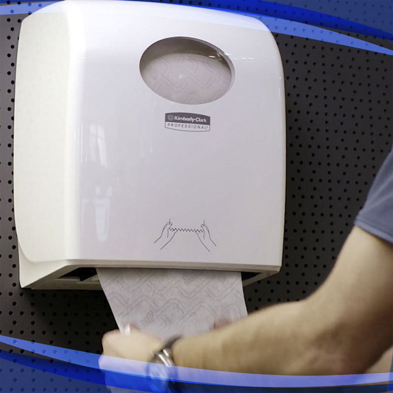 Aquarius Slimroll Hand Towel Dispenser White Lockable ABS PBS (7955)