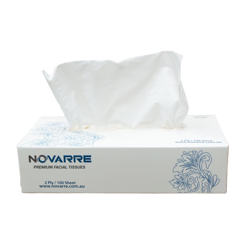 Novarre Premium Facial Tissues 2Ply 100Sheet (2100) CTN/48
