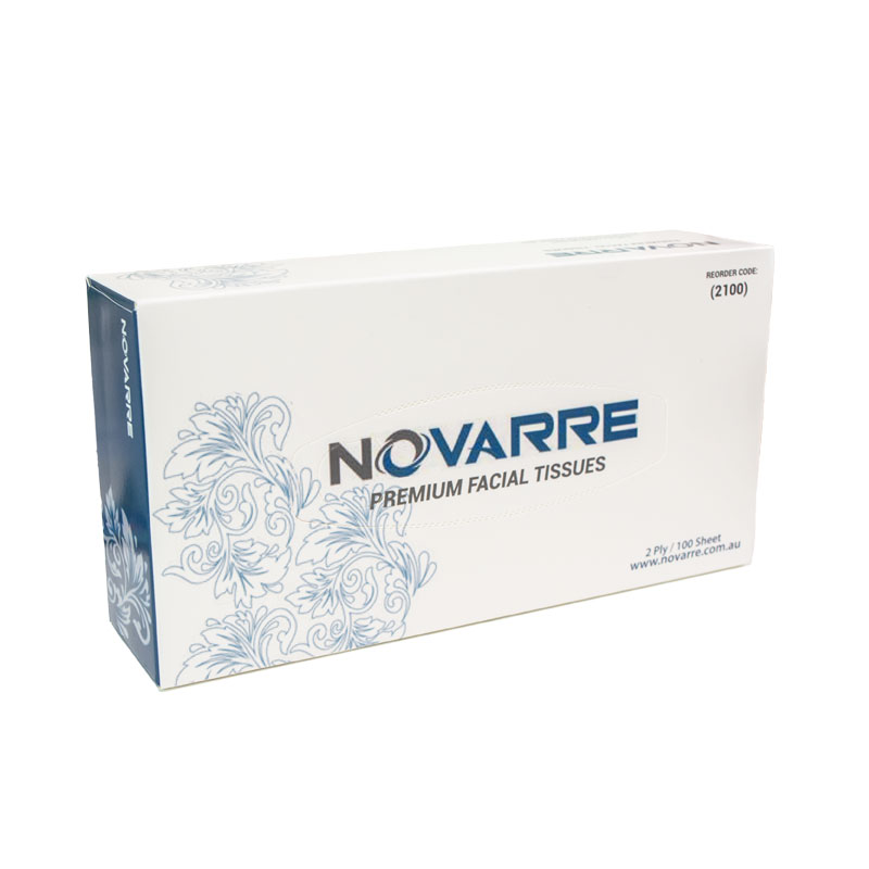 Novarre Premium Facial Tissues 2Ply 100Sheet (2100) CTN/48