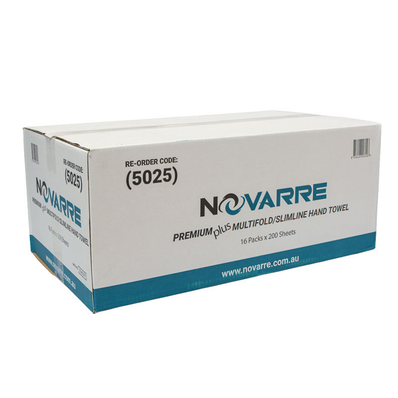 Novarre Premium Plus Multifold Hand Towel 16x200 Sheets (5025)