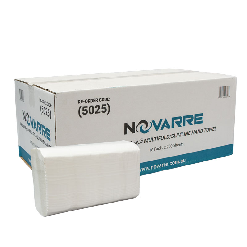 Novarre Premium Plus Multifold Hand Towel 16x200 Sheets (5025)