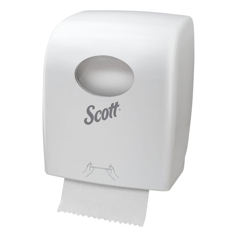 SCOTT Hard Roll Hand Towel Dispenser White Lockable ABS (7377)