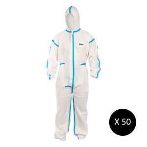 Hi-Calibre White Microporous Type 4/5/6 Coveralls
