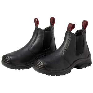 Couger Elastic Sided Safety Boot Black