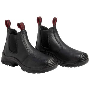 Couger Elastic Sided Safety Boot Black