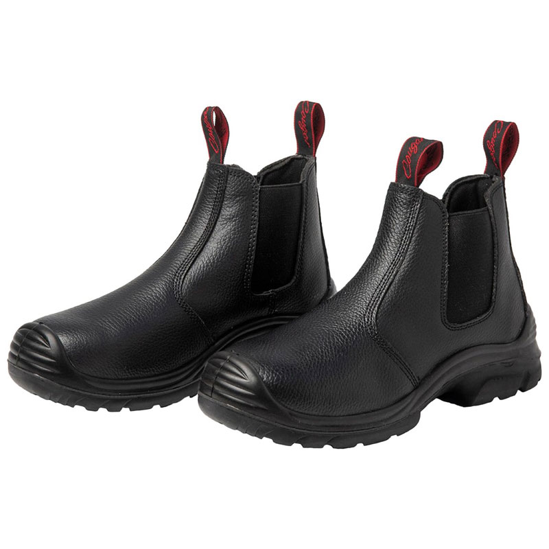 Couger Elastic Sided Safety Boot Black