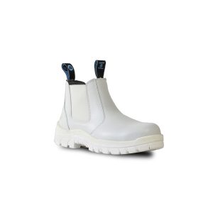 Bata Hercules White Elastic Sided Safety Boot