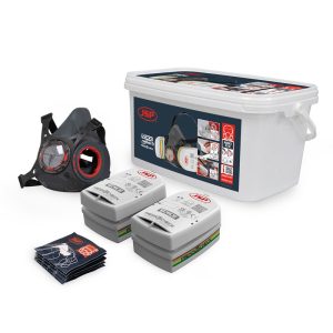 Force Typhoon Half Mask Respirator Multi Gas Kit In Plastic Box ABEK1P2 Filters